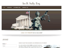 Tablet Screenshot of irabsullylaw.com